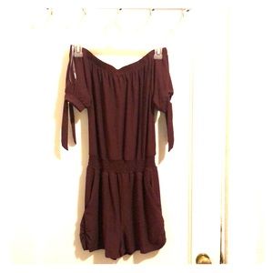 Maroon Romper